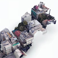 a 3d model of a city with a lot of buildings